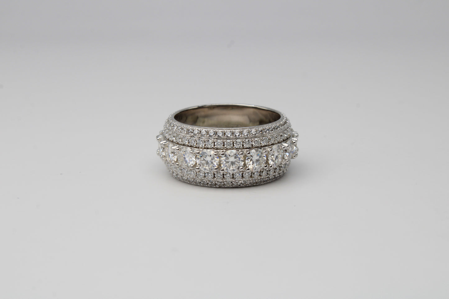 Moissanite Cluster Ring