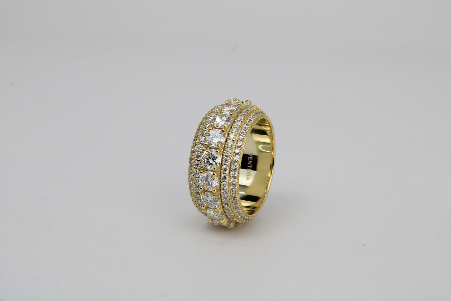 Moissanite Cluster Ring
