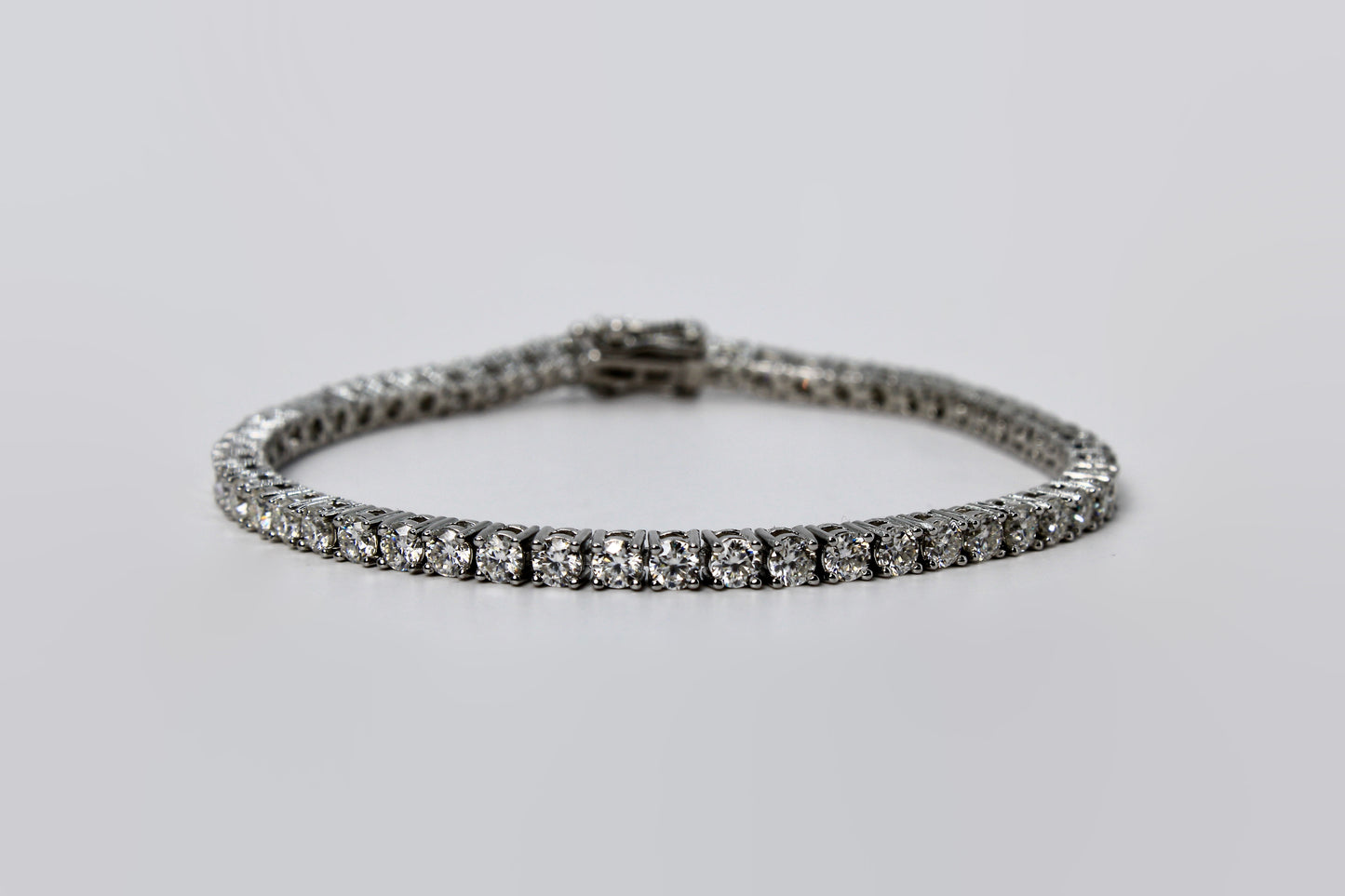 Silver Moissanite Tennis Bracelet