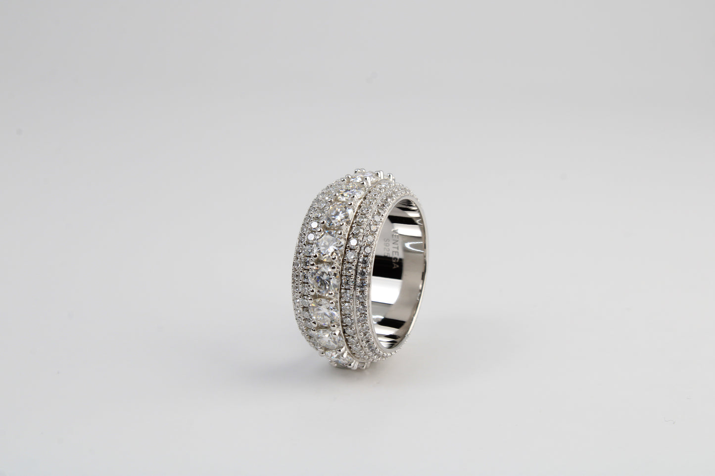 Moissanite Cluster Ring