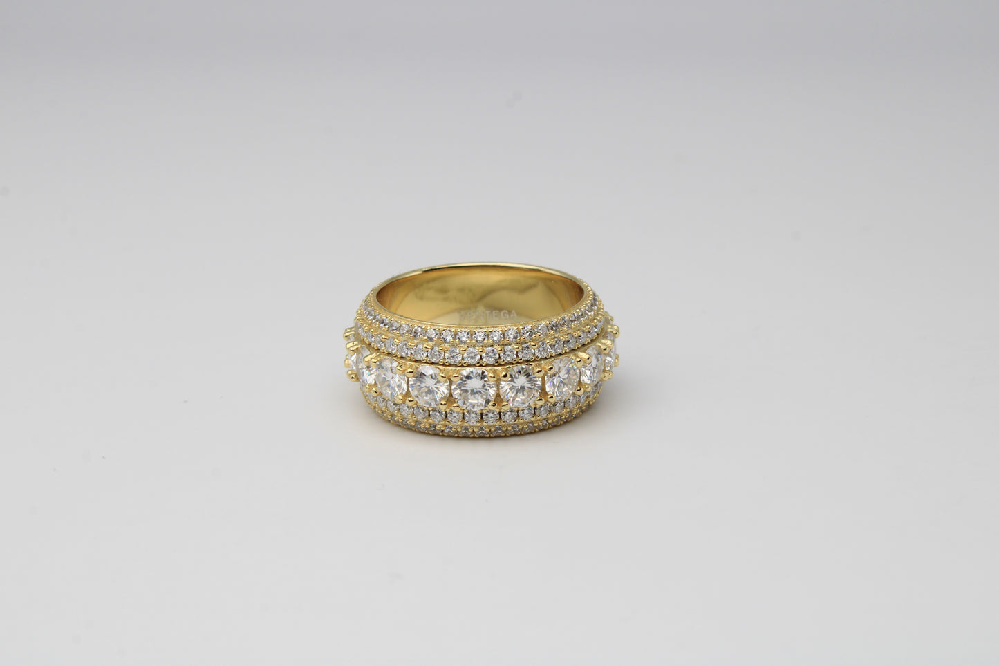 Moissanite Cluster Ring