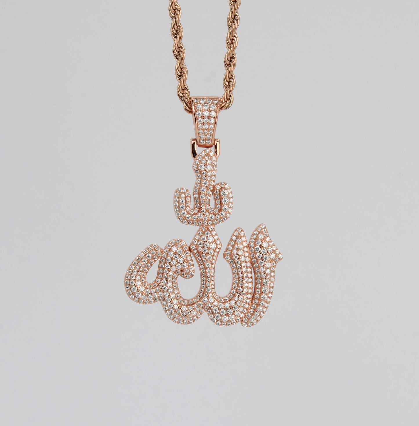 Moissanite Allah Pendant
