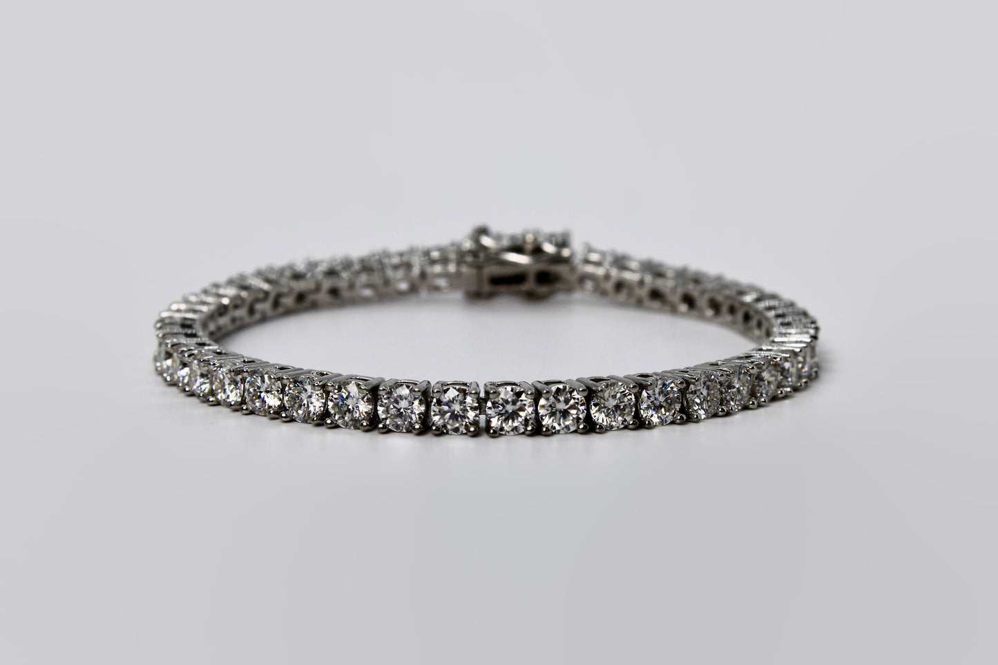 Silver Moissanite Tennis Bracelet