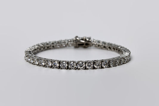 Silver Moissanite Tennis Bracelet