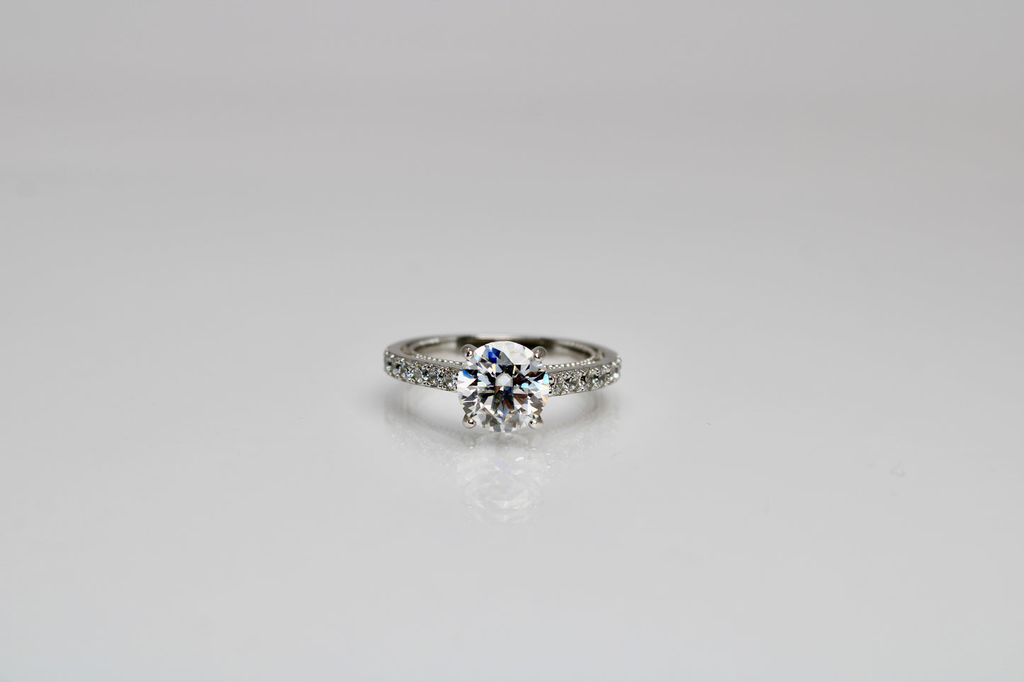 Moissanite 2ct Round Brilliant Ring