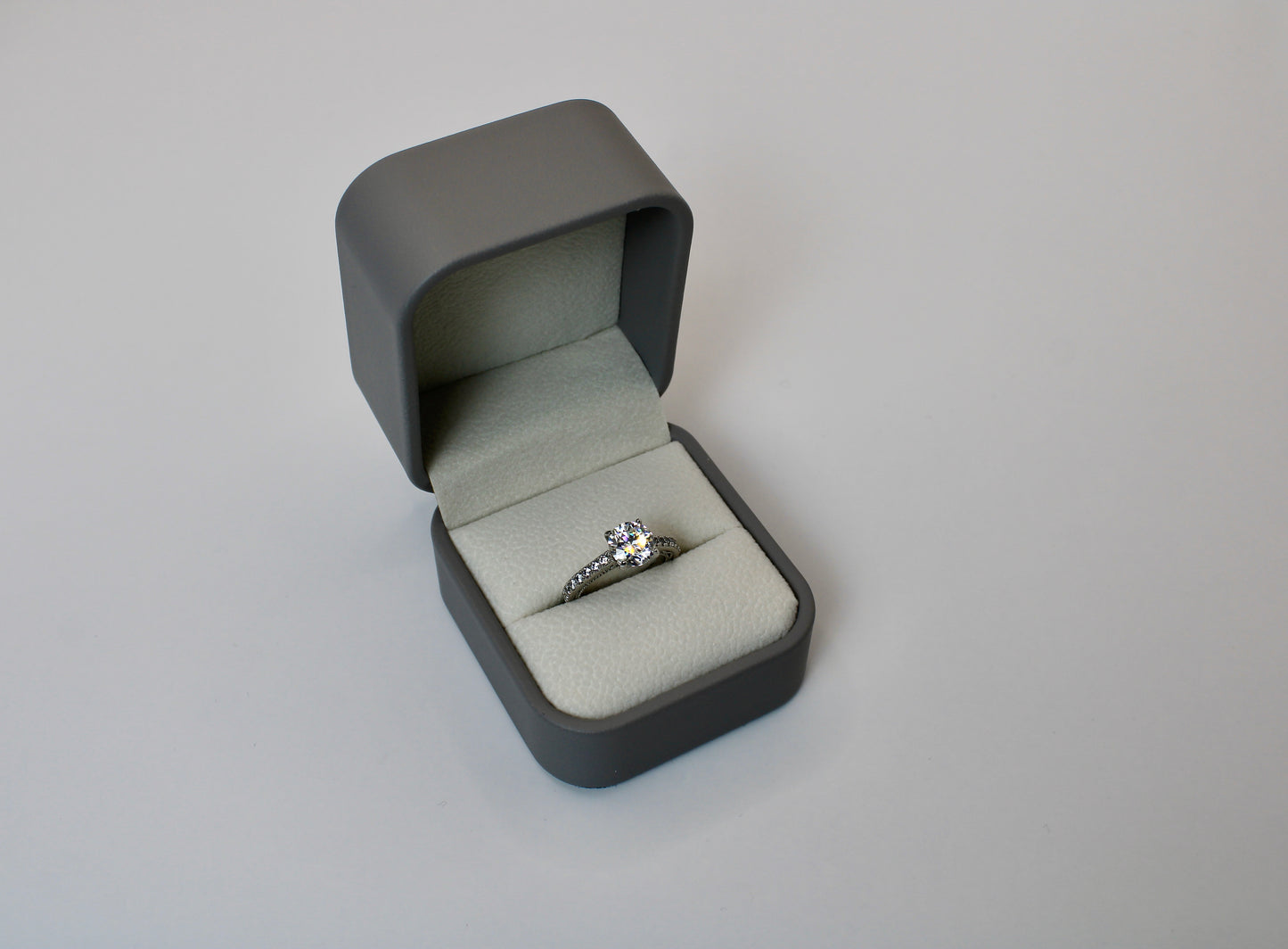 Moissanite 2ct Round Brilliant Ring