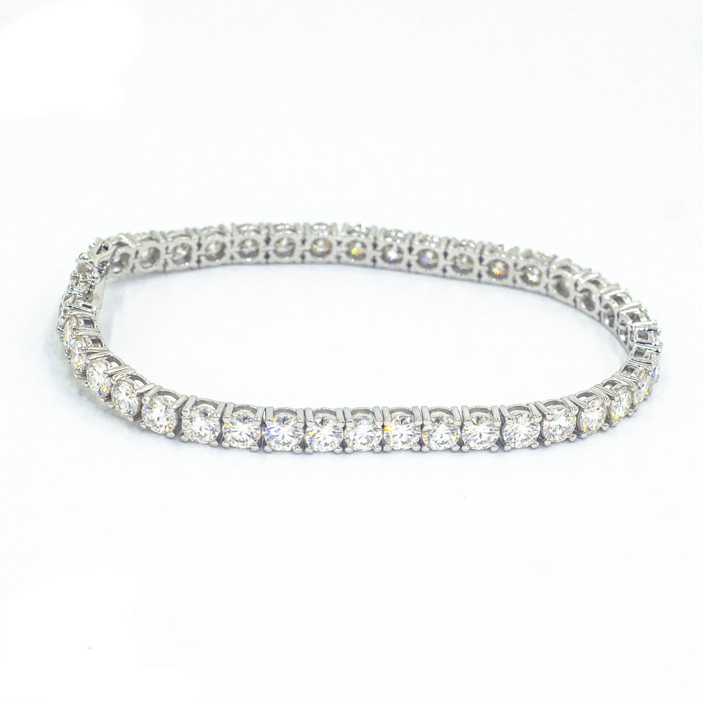 Silver Moissanite Tennis Bracelet