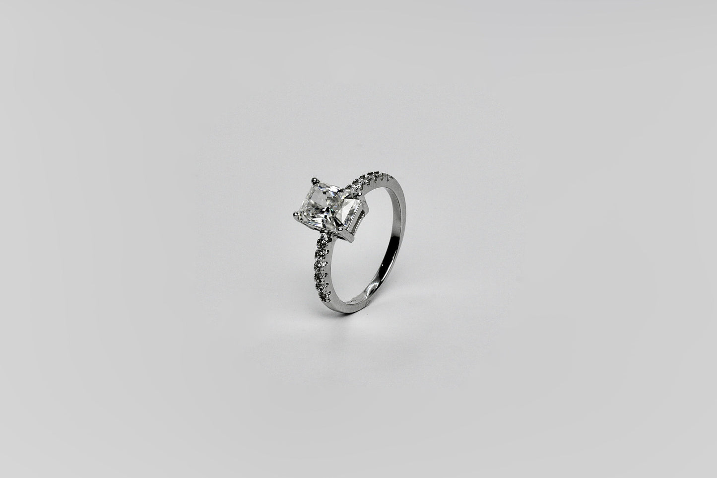 Moissanite Radiant Cut Ring