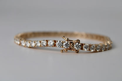 Rose Gold Moissanite Tennis Bracelet