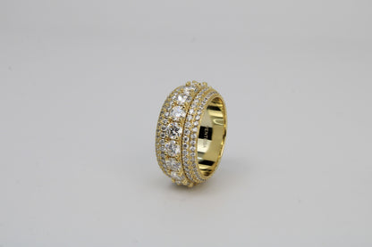 Moissanite Cluster Ring