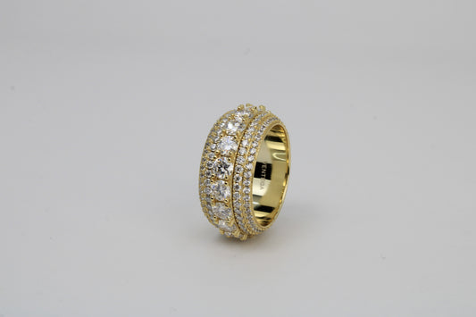 Moissanite Cluster Ring
