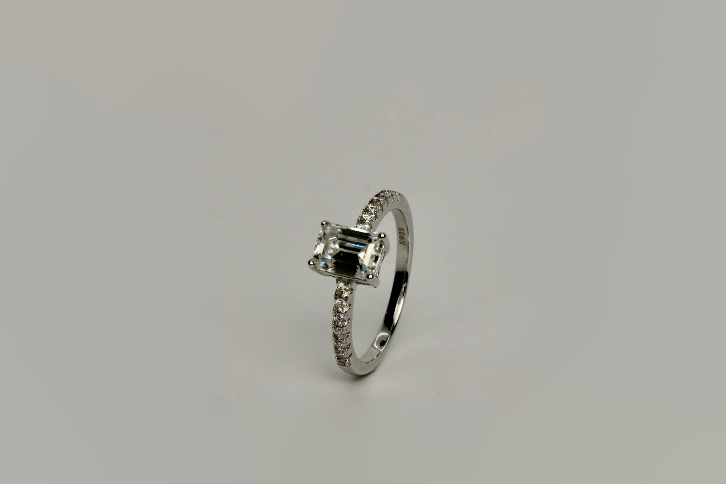 Moissanite Emerald Cut Ring