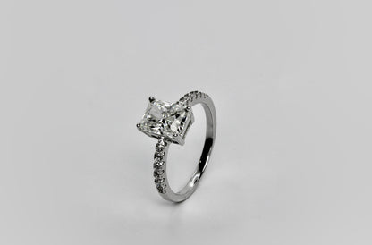 Moissanite Radiant Cut Ring