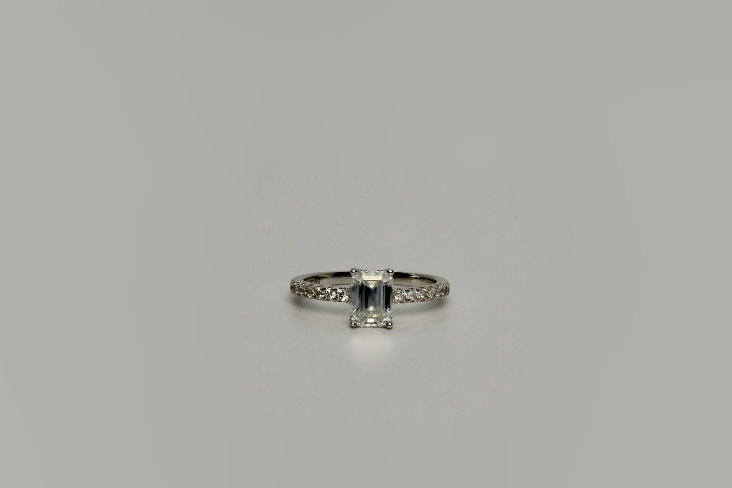 Moissanite Emerald Cut Ring