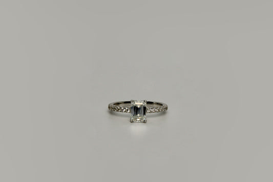 Moissanite Emerald Cut Ring