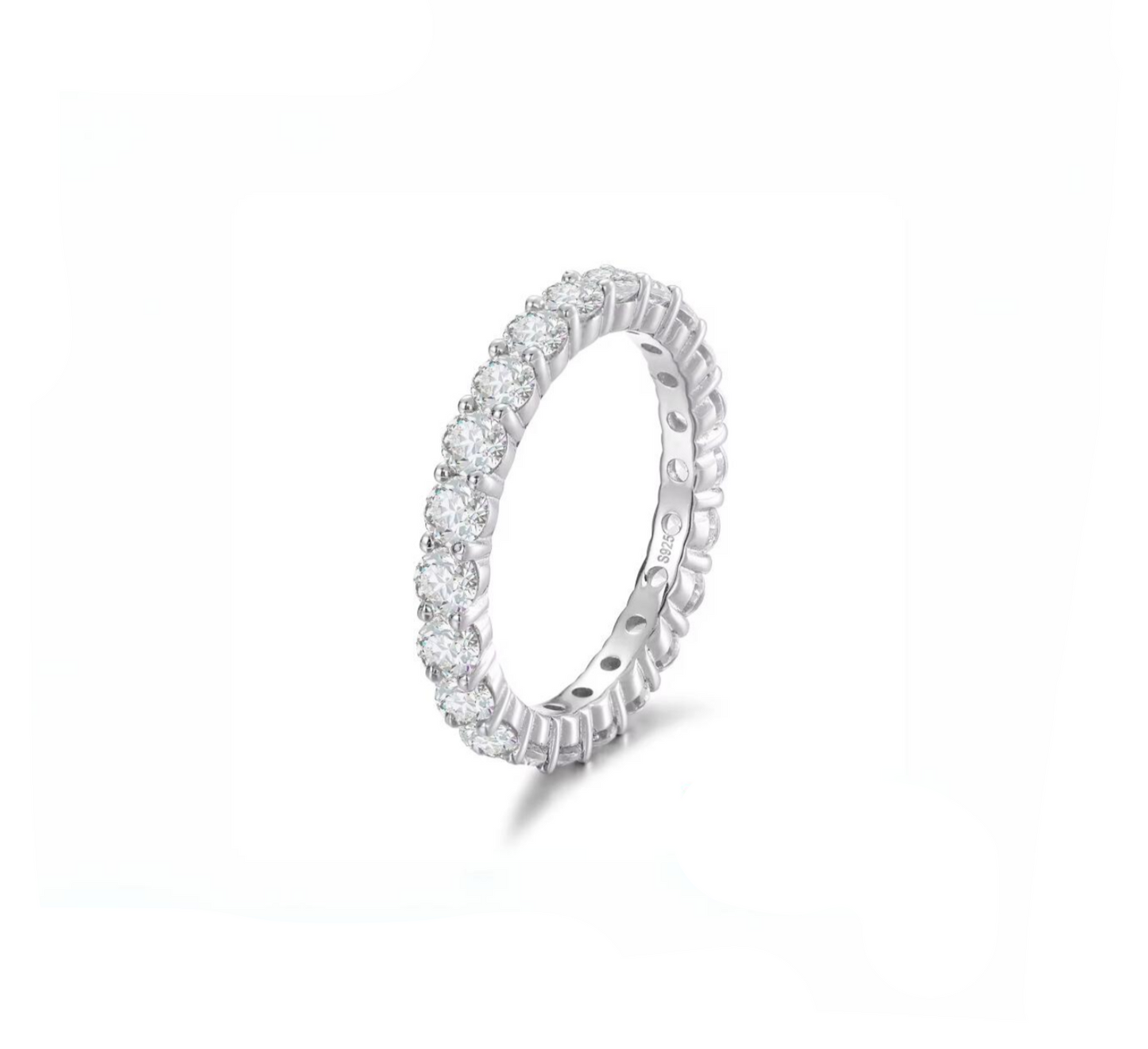 Moissanite Eternity Ring 3mm