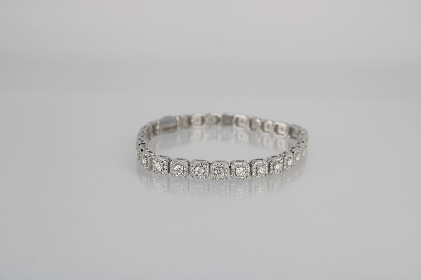 Moissanite Cluster Bracelet