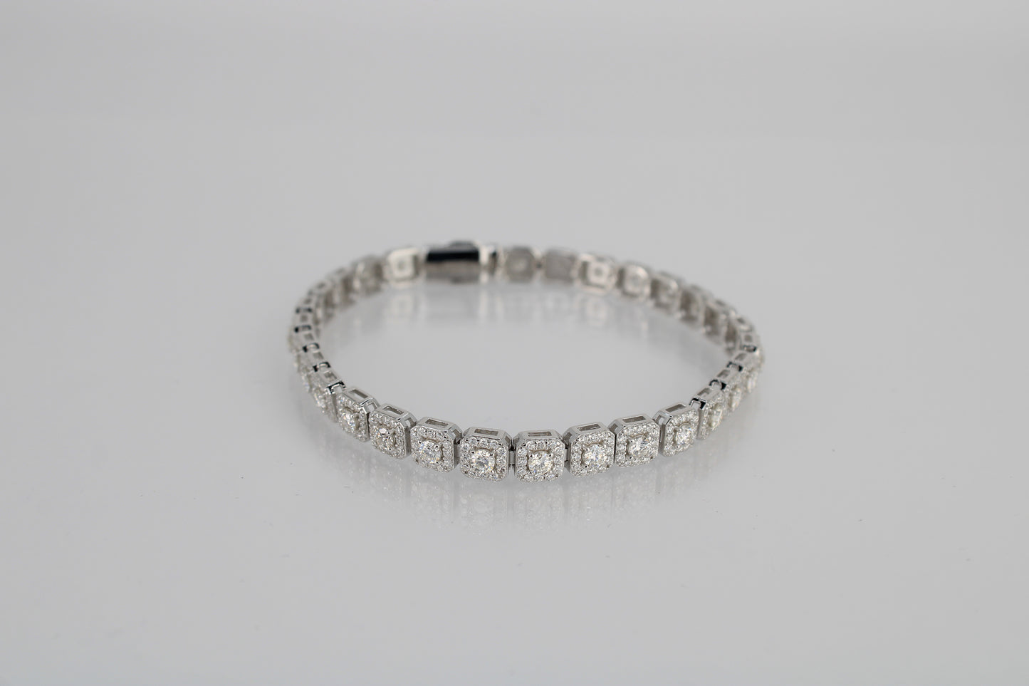 Moissanite Cluster Bracelet