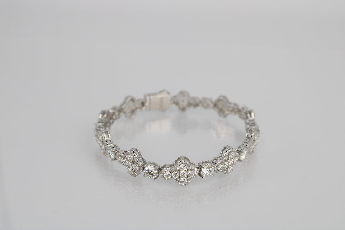 Moissanite Cross Bracelet