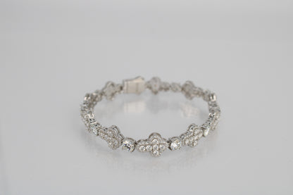 Moissanite Cross Bracelet