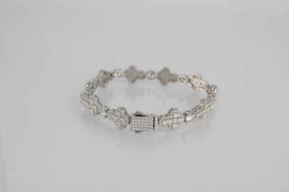 Moissanite Cross Bracelet