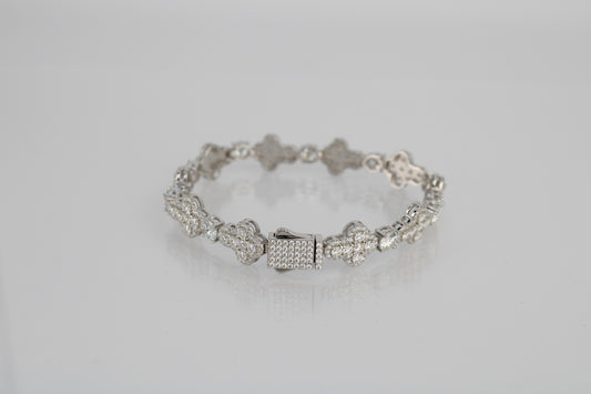 Moissanite Cross Bracelet
