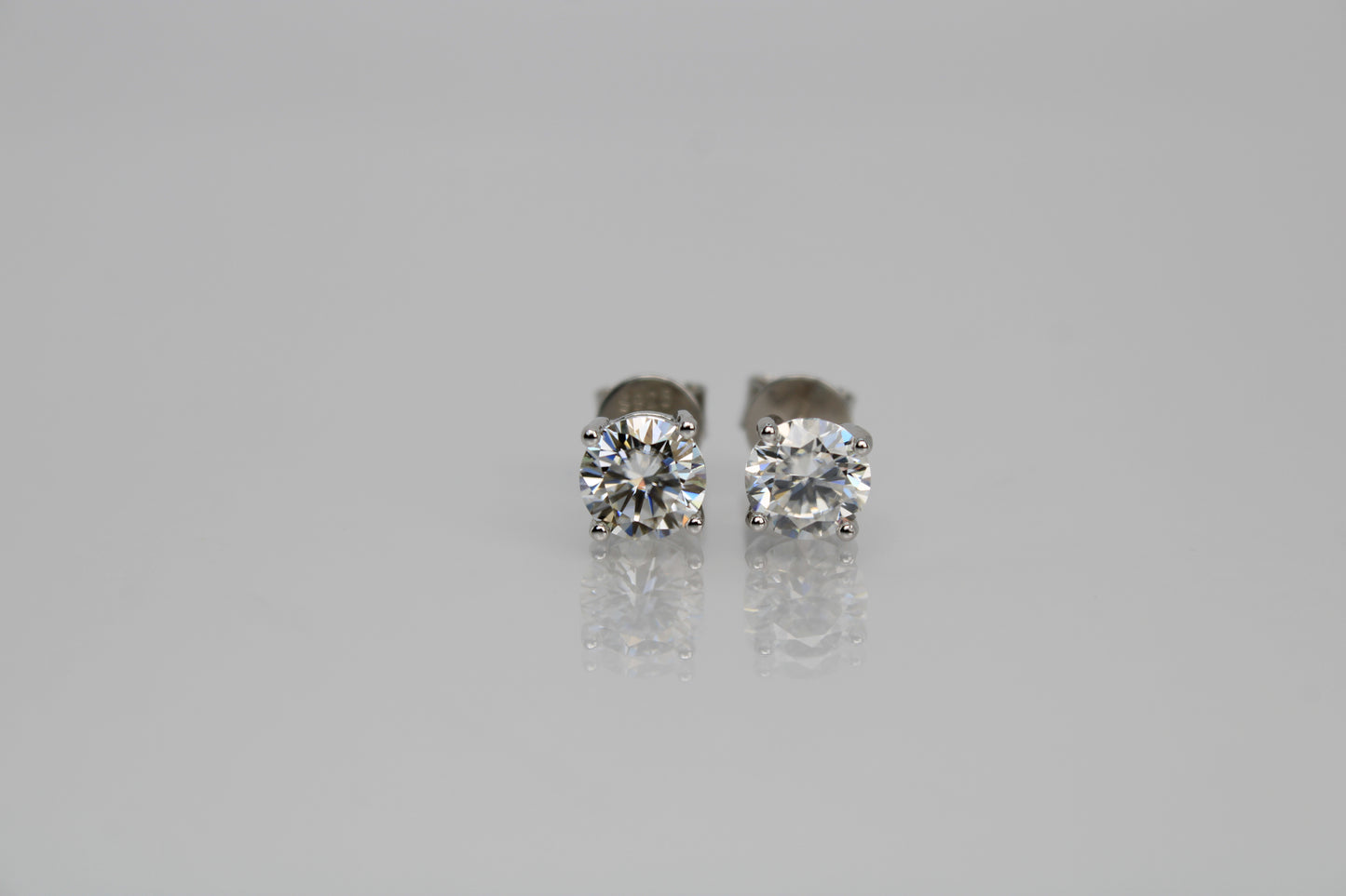 Moissanite 4 Prong Earrings