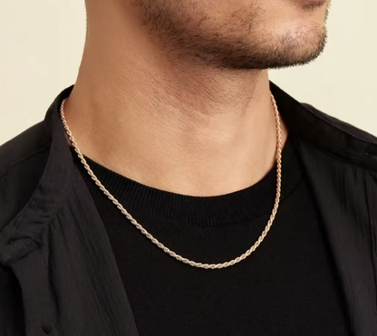 Rose Gold Twisted Rope Chain